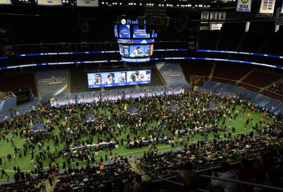 Ambos equipos hablaron con la prensa en el Media Day del Prudential Center en Newark, New Yersey. (Foto: Timothy Clary/AFP)