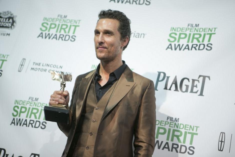 Matthew McConaughey recibi&oacute; el premio a mejor actor por su actuaci&oacute;n en&nbsp;"Dallas Buyers Club" (Foto: AFP)