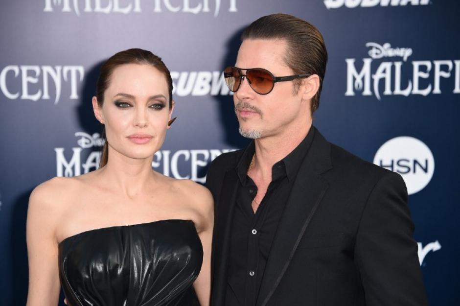 &nbsp;Angelina Jolie y Brad Pitt llegan en el estreno mundial de "Maleficent", en El Capitan Theatre en Hollywood, California. (Foto: AFP/ROBYN BECK)