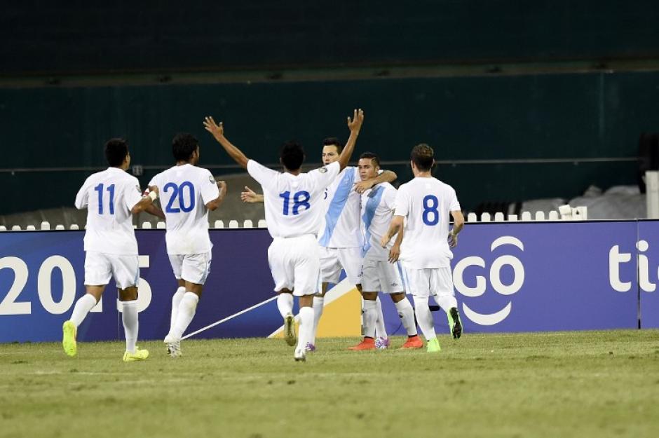 Guatemala festej&oacute; los dos goles de Marco Pablo Pappa, que mostr&oacute; un gran nivel. (Foto: AFP)