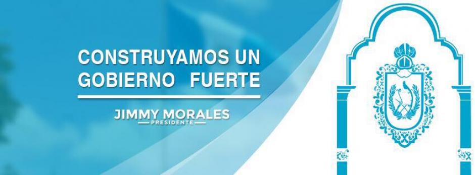 El presidente electo presentó el 2 de enero de 2016, el que podría ser el logotipo que identifique su administración. (Foto: Facebook Jimmy Morales)&nbsp;
