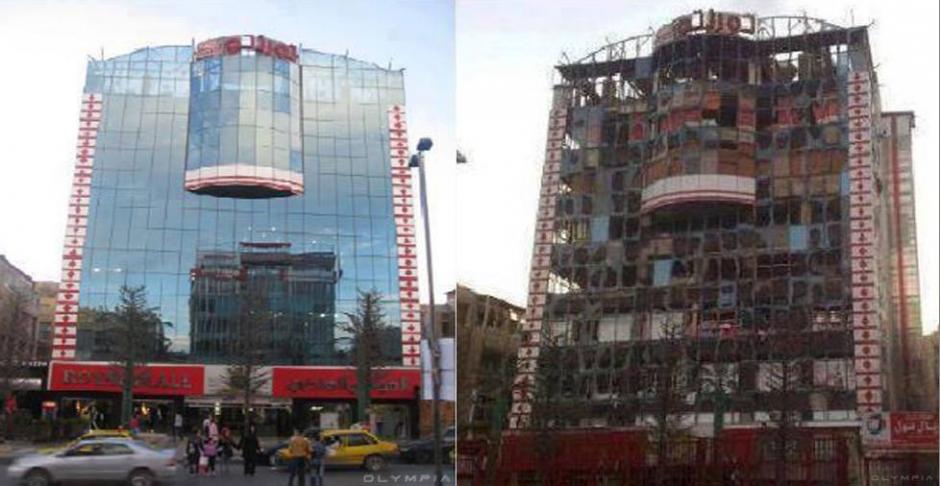 Un centro comercial en el centro de Alepo. (Foto: Olympia.Rest/Facebook)