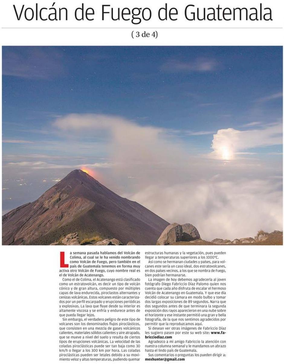 Su trabajo fotogr&aacute;fico tambi&eacute;n ha sido destacado por otros sitios como el de National Geographic.&nbsp;