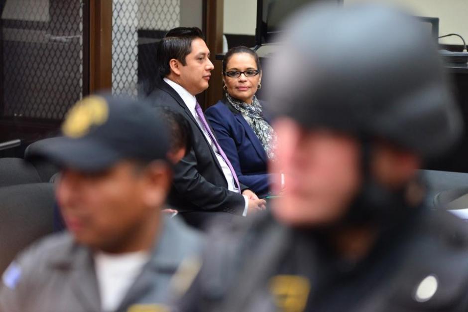 La exvicepresidenta Roxana Baldetti, durante el segundo día de audiencia de primera declaración en la Torre de Tribunales. (Foto: Jesús Alfonso/Soy502)