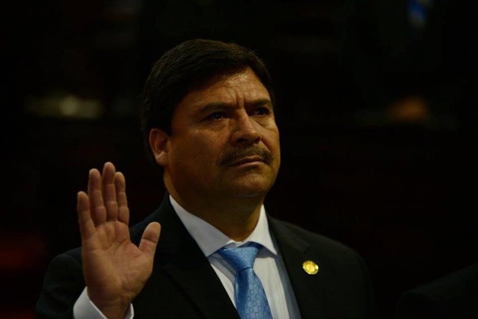 Ranulfo Rafael Rojas Cetina fue juramentado en el Congreso como el nuevo presidente del Organismo Judicial (OJ). (Foto Wilder L&oacute;pez/Soy502)