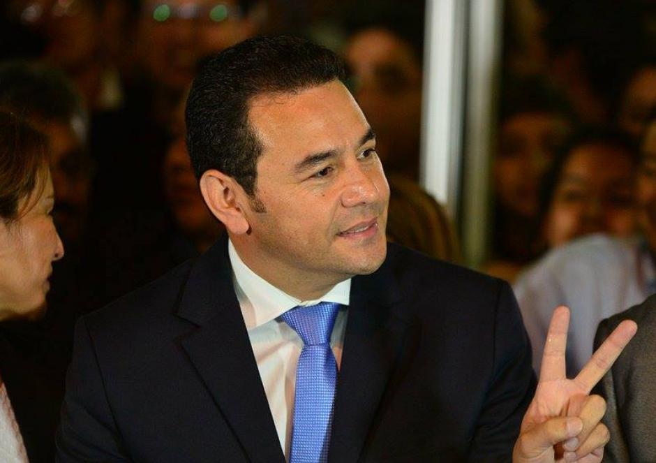 Jimmy Morales resultó electo tras obtener el 67.44 por ciento de los votos. (Foto Wilder López/Soy502)