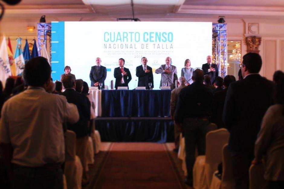 Este jueves se presentaron los resultados oficiales del IV Censo de Nacional de Talla en Escolares. (Foto: SESAN)