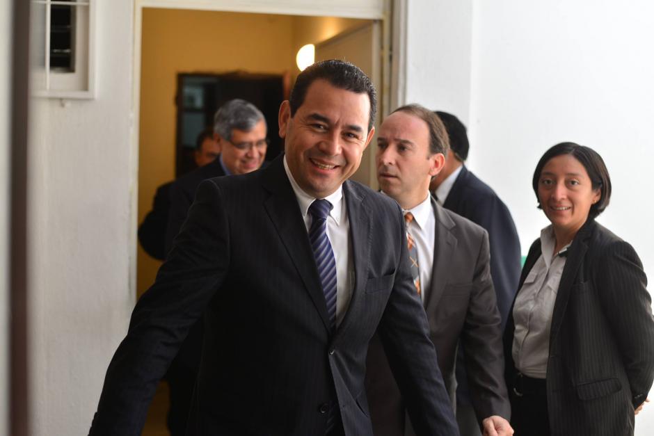 El presidente electo Jimmy Morales se reuni&oacute; con el Procurador de Derechos Humanos, Jorge de Le&oacute;n Duque para un recorrido por las instalaciones centrales de la instituci&oacute;n. (Foto: Wilder L&oacute;pez/Soy502)
