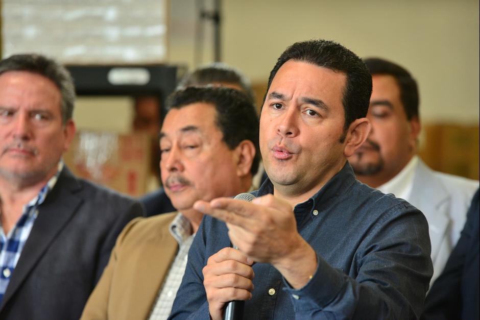 El presidente Jimmy Morales iniciará este lunes a repartir la parte de su salario que donará. (Foto: Archivo/Soy502)&nbsp;