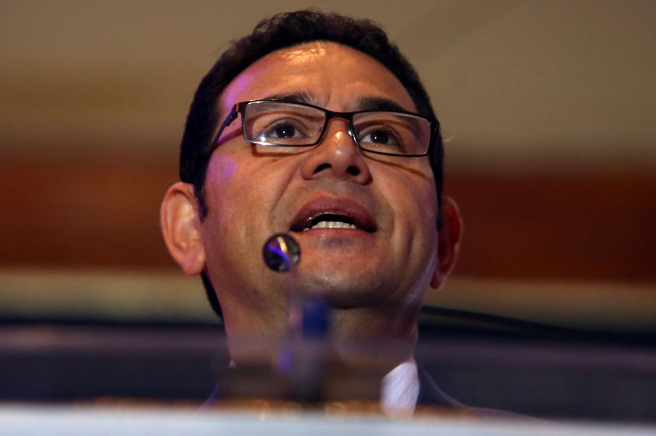 El presidente Jimmy Morales admitió que la estadía en un hotel de lujo fue “una cortesía“ y que vivió allí por su seguridad. (Foto: EFE)&nbsp;