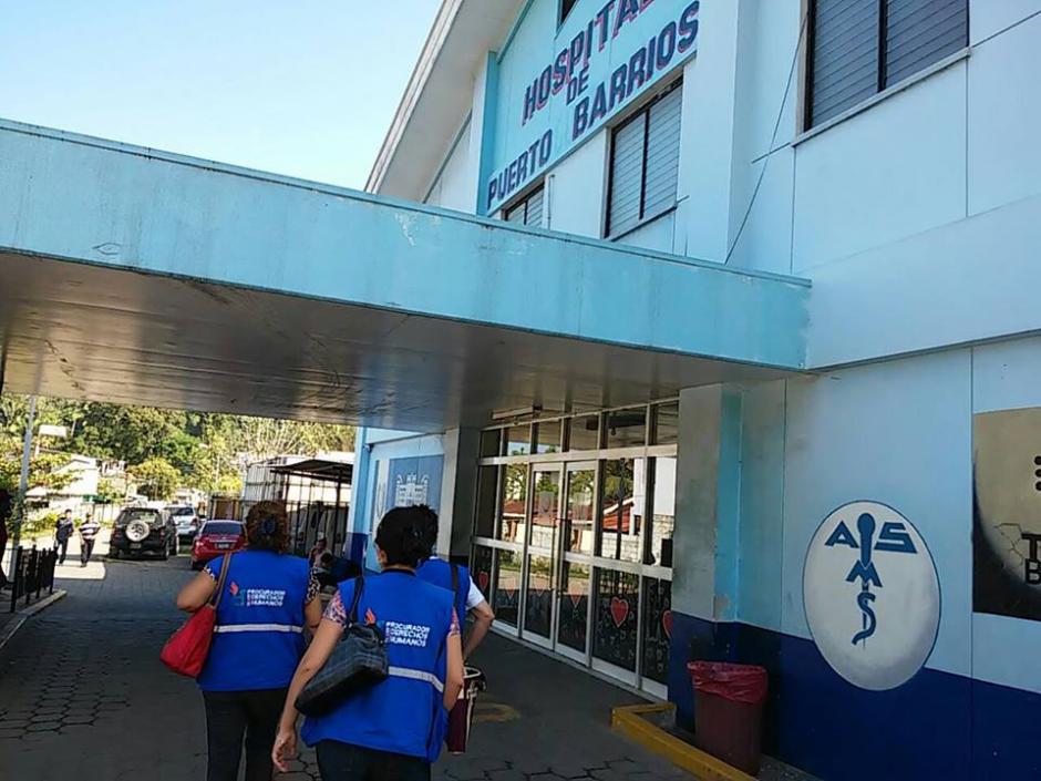 La PDH realiz&oacute; una revisi&oacute;n en el Hospital de Puerto Barrios, Izabal. (Foto: PDH)