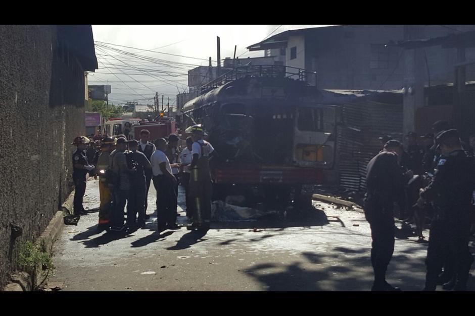 En marzo de este a&ntilde;o los pandilleros que hoy fueron capturados habr&iacute;an activado una bomba en el interior de un bus. (Foto: Archivo/Soy502)