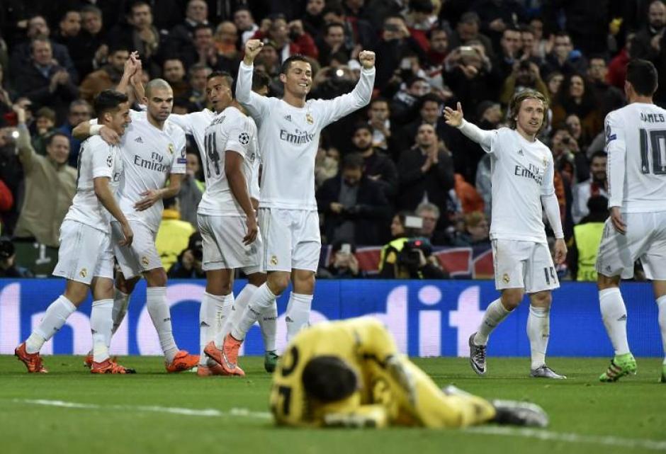 El Madrid venci&oacute; a la Roma y avanz&oacute; a cuartos de final de la Champions. (Foto: AFP)