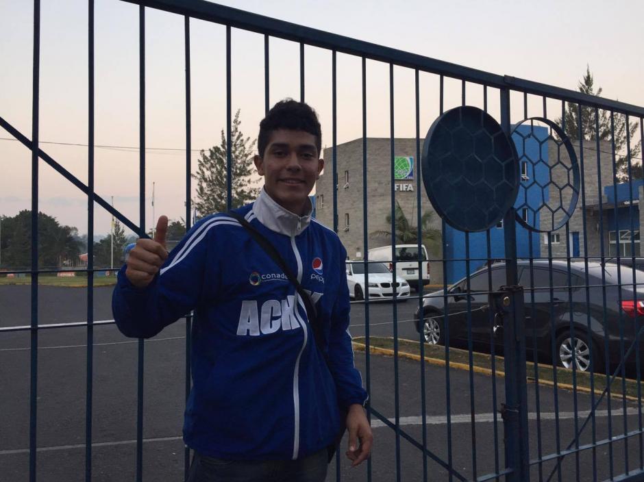 Gilder Lemus, de 17 a&ntilde;os, entren&oacute; once d&iacute;as con la Selecci&oacute;n Nacional. (Foto: Pedro Pablo Mijangos/Soy502)