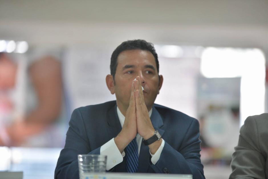 Con las últimas actuaciones, Jimmy Morales y el Congreso han evidenciado sus diferencias aunque asegura que no está peleando con nadie. (Foto: Wilder López/Soy502)