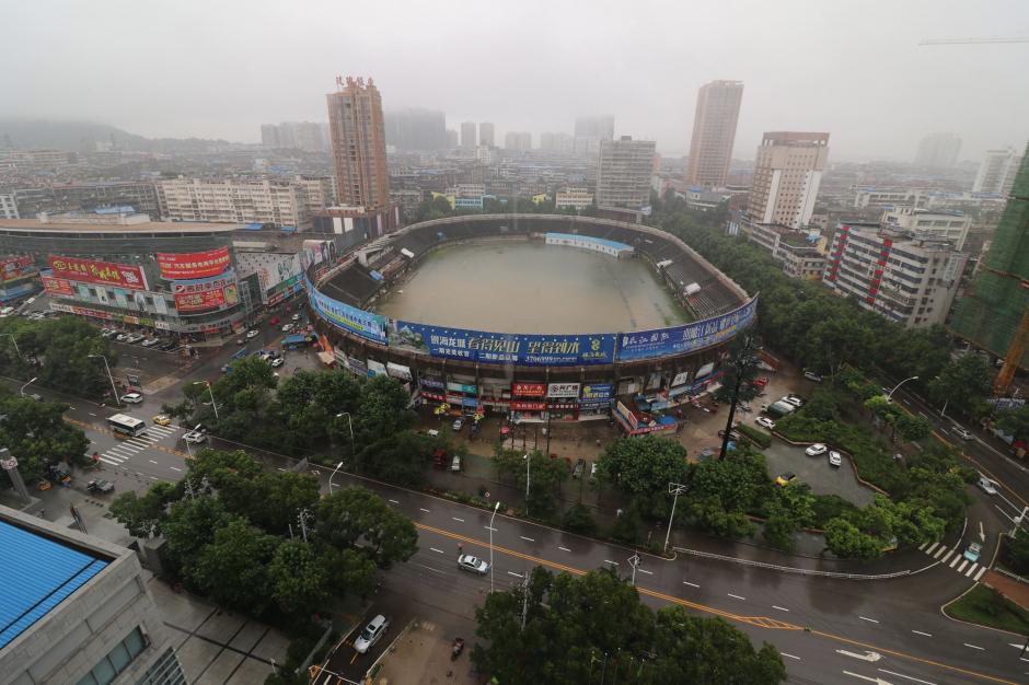 As&iacute; luce en estadio de f&uacute;tbol de Zhou de China central. (Foto: CCNTV)