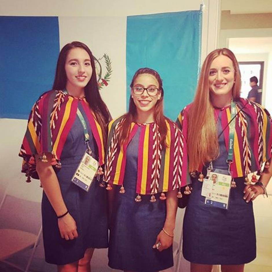Valerie Gruest Slowing, Ana Sof&iacute;a G&oacute;mez e Isabel Brand est&aacute;n listas para la inauguraci&oacute;n de R&iacute;o 2016. (Foto: Ana Sof&iacute;a G&oacute;mez)