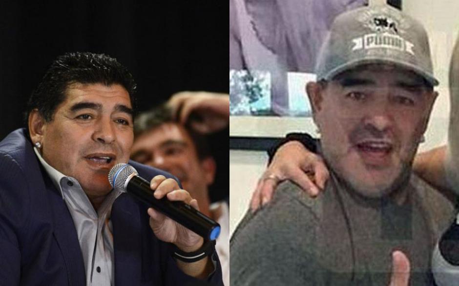 Diego Armando Maradona est&aacute; dando de que hablar gracias a su nueva apariencia, tras pasar por el quir&oacute;fano. (Foto: Marca)