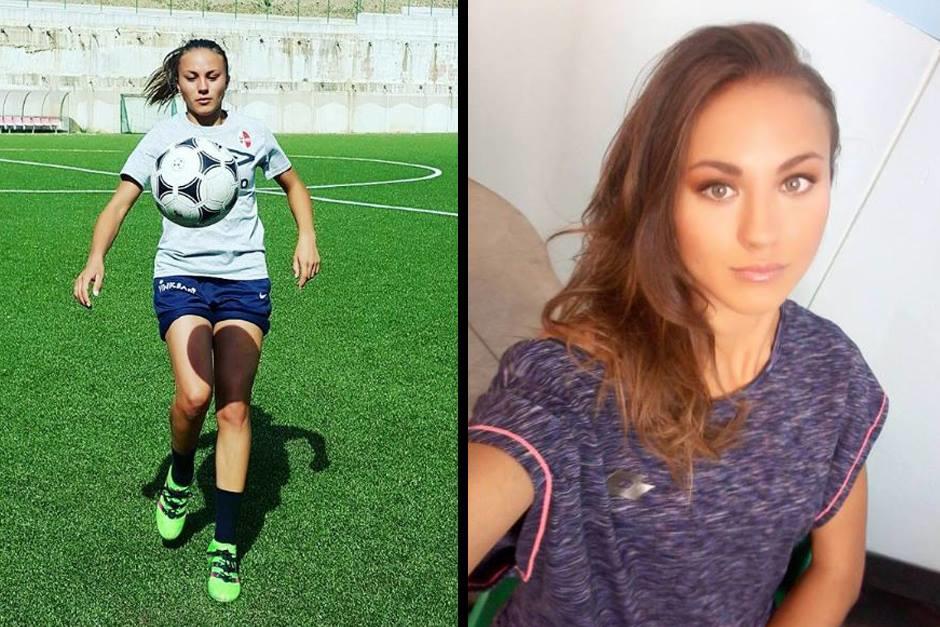 Debora Novellino tiene 19 a&ntilde;os y es defensora del Bari. (Instagram)