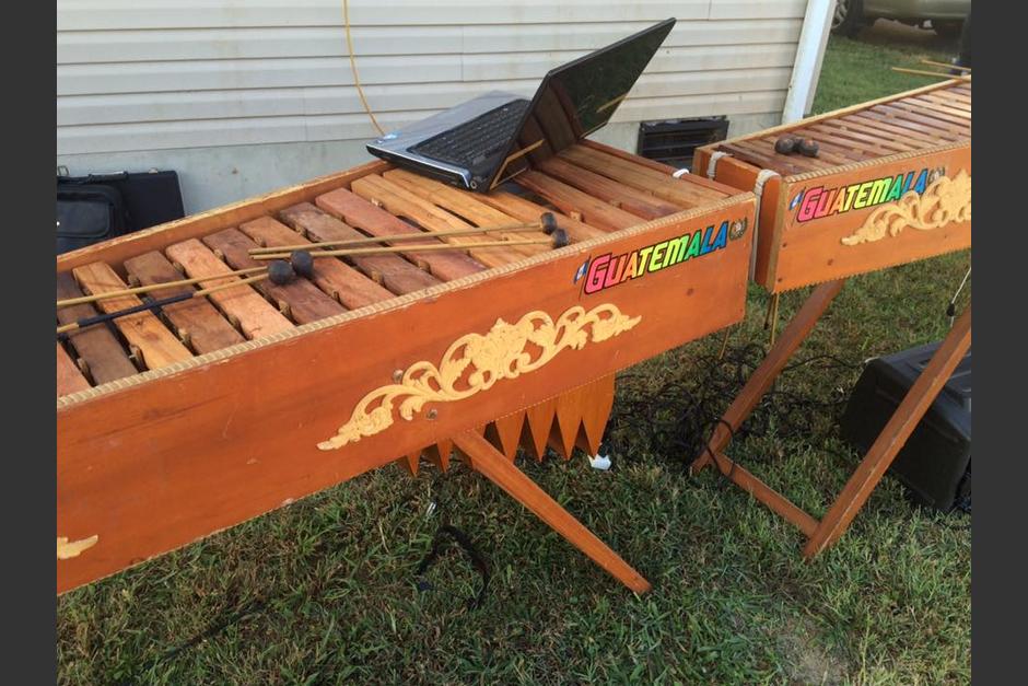 La marimba fue construida en Estados Unidos, y es el orgullo de los guatemaltecos en Delaware. (Foto: Diego L&oacute;pez)