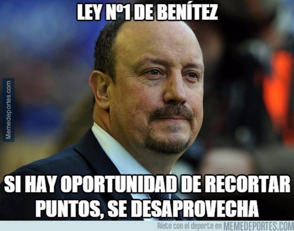 Uno de los objetivos en los memes fue Rafa Ben&iacute;tez, tras el 2-2 de Valencia y Real Madrid.&nbsp;