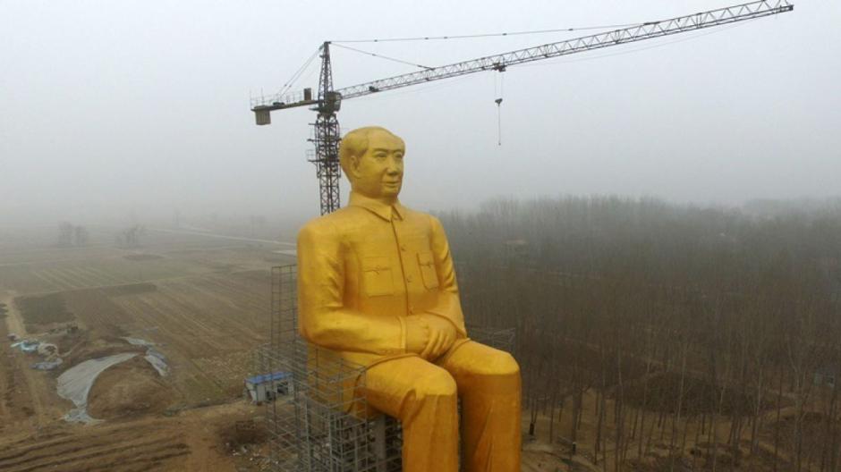 La estatua de Mao Zedong en China impresion&oacute; al mundo y unos d&iacute;as despu&eacute;s se anuncia su derribo. (Foto: T13)