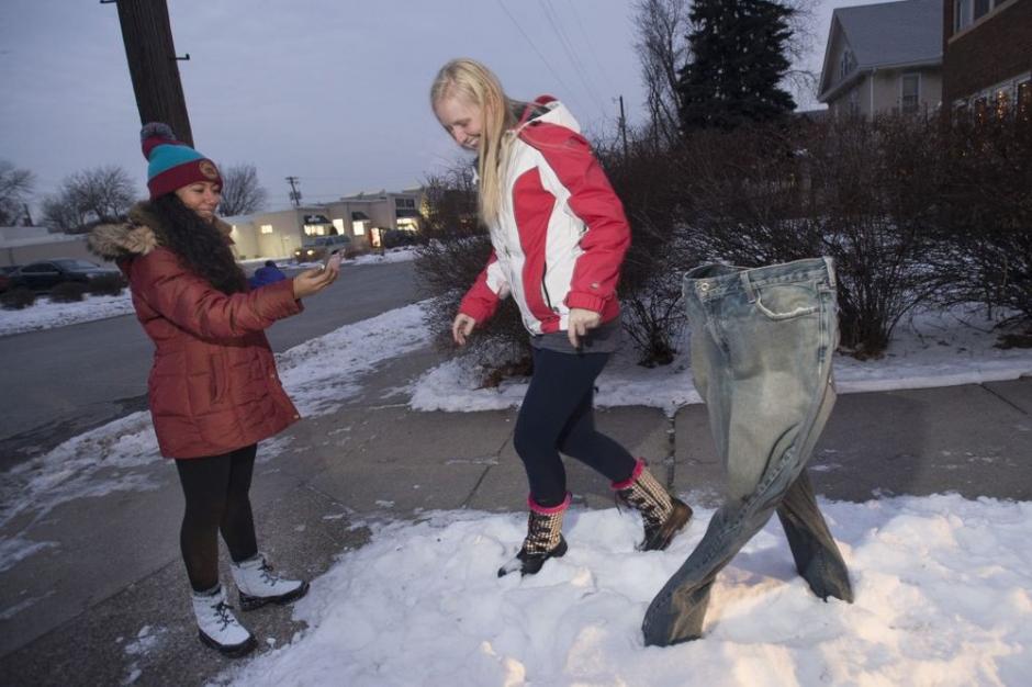Los residentes de Minesota han encontrado una forma creativa de enfrentar las bajas temperaturas. (Foto:Startribune)