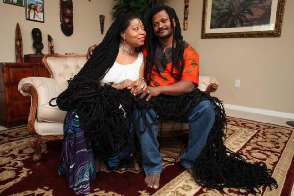 Asha Zulu Mandela es conocida como la "Rapunzel rasta". (Foto: www.elsalvador.com)