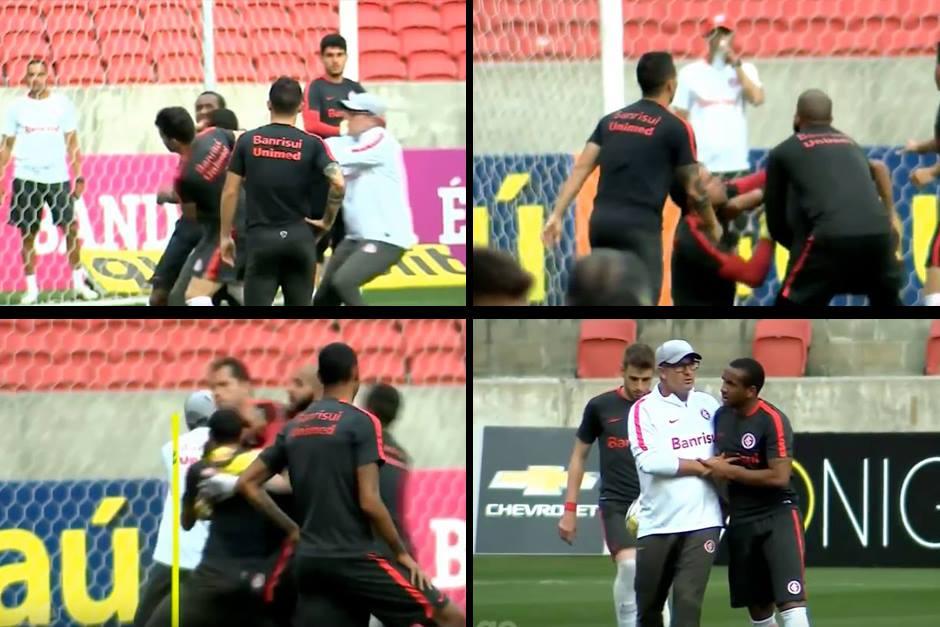 Esta es la secuencia de la pelea durante el entreno. (Imagen: capturas de pantalla)