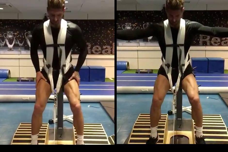 Im&aacute;genes del trabajo de Ramos en el gimnasio. (Foto: Instagram)