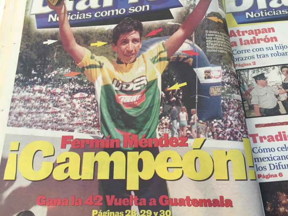 Ferm&iacute;n M&eacute;ndez se qued&oacute; con la edici&oacute;n 42 de la Vuelta a Guatemala, en 2000. (Foto: Hemeroteca nacional)