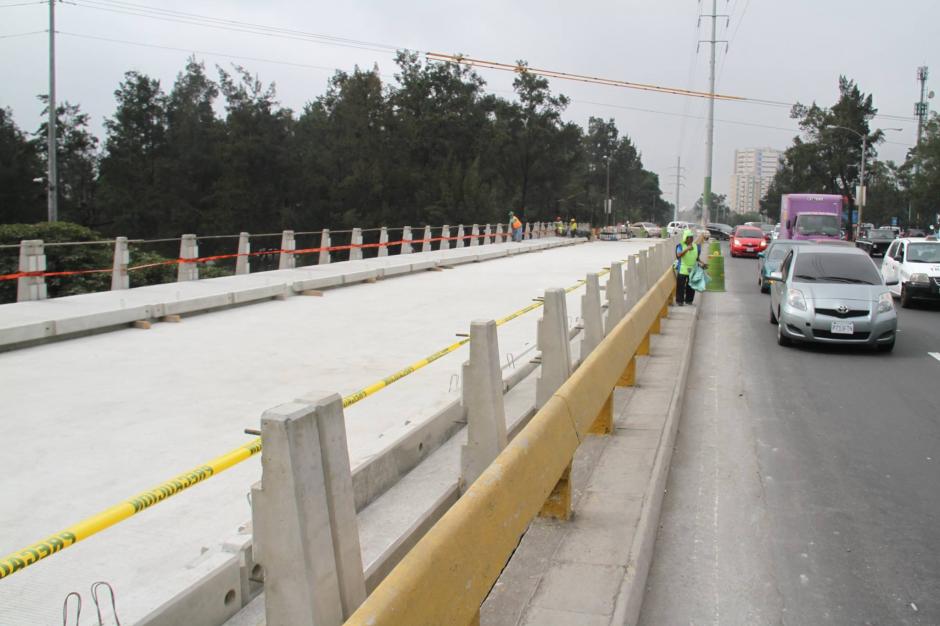 La ampliaci&oacute;n al puente del Perif&eacute;rico est&aacute; en la &uacute;ltima fase. (Foto: Muni Guate)