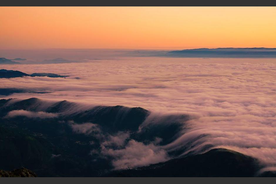 Vista del amanecer desde el volc&aacute;n Tajumulco. (Foto: Marvin Casta&ntilde;eda)