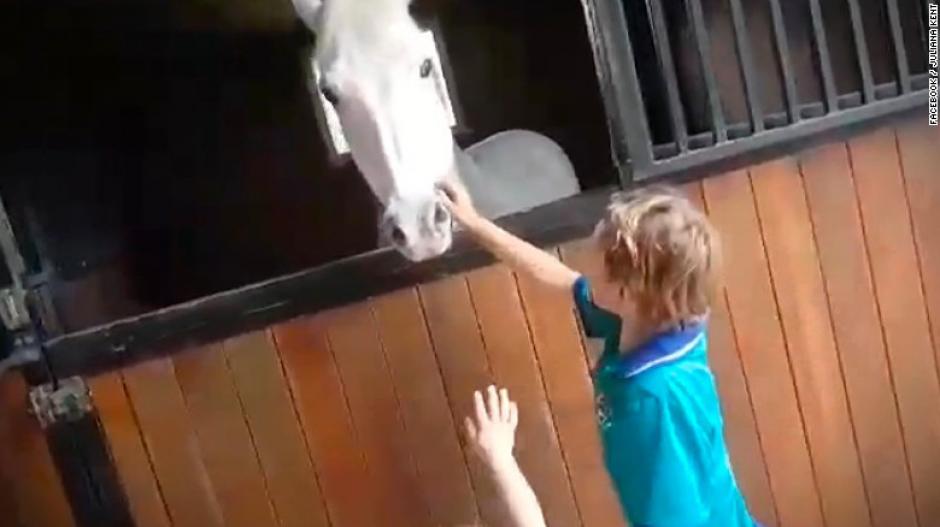 El peque&ntilde;o Sabastian vendi&oacute; por dos a&ntilde;os limonadas para comprarse un hermoso poni. (Foto: CNN)