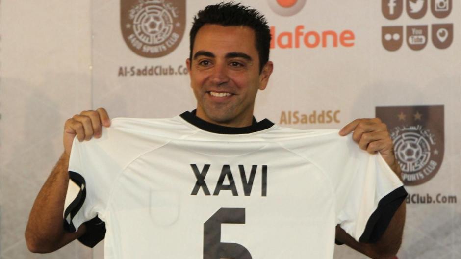 Xavi debut&oacute; con gol en el balompi&eacute; de Catar. (Foto: Twitter)