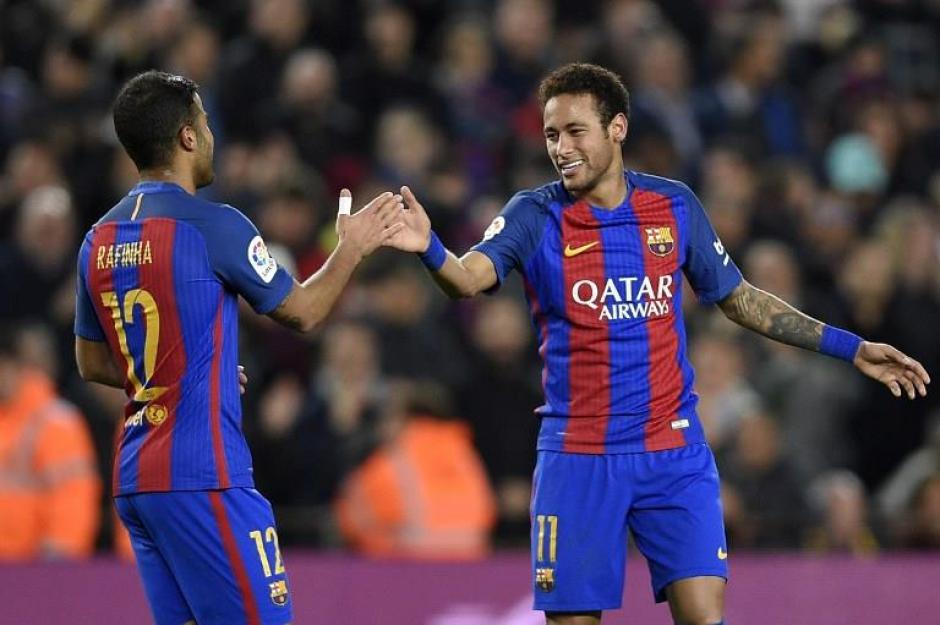 Neymar meti&oacute; un aut&eacute;ntico golazo frente al Celta de Vigo. (Foto: AFP)