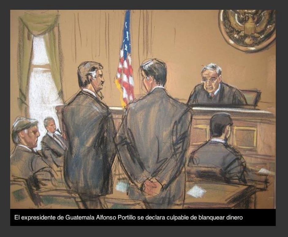 Alfonso Portillo fue presidente de Guatemala entre 2000 y 2004 y se habría declarado culpable hoy.