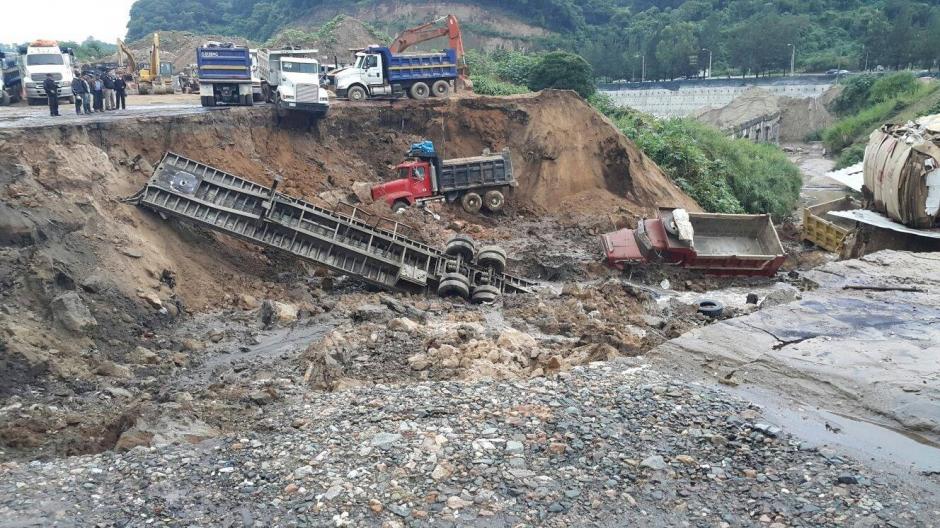 El siniestro tuvo lugar en un predio de transporte pesado. (Foto: Soy502)