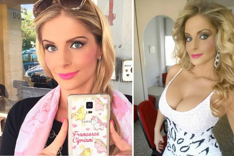 Francesca Cipriani es una modelo italiana amante del f&uacute;tbol. (Foto: sopitas.com