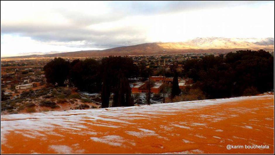 En el lugar no ca&iacute;a nieve desde febrero de 1979. (Foto: Karim Bouchetata)