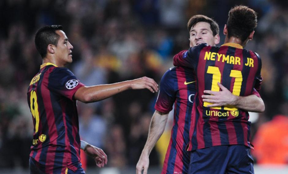 Messi se reencontr&oacute; con el gol y anot&oacute; un doblete ante el Milan. (Josep Lago/AFP)