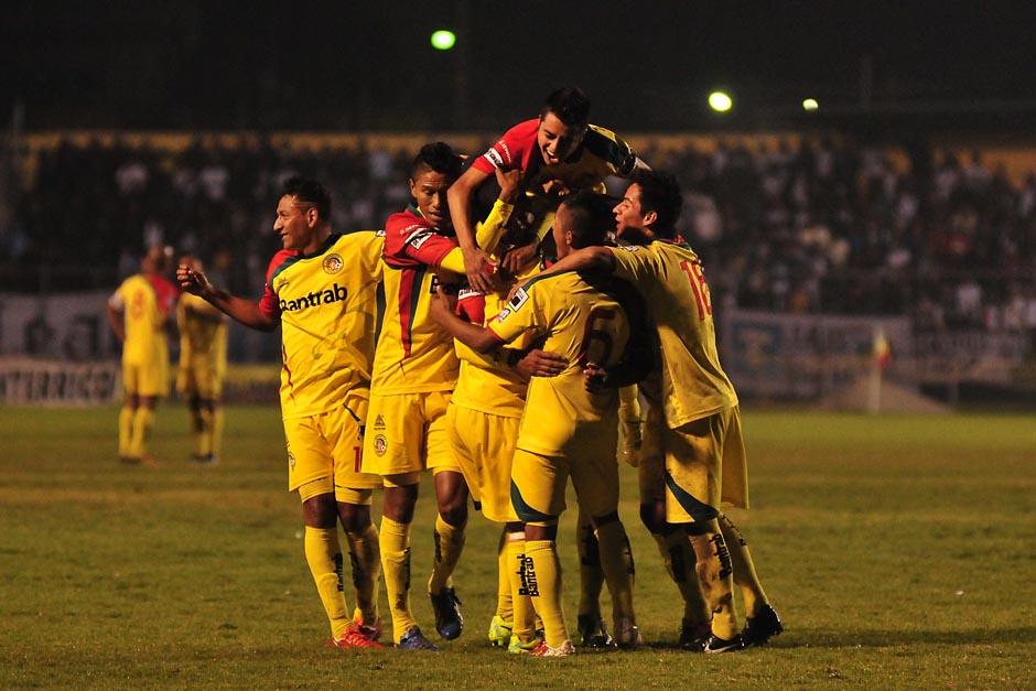 Marquense festej&oacute; en su casa uno de los goles m&aacute;s importantes de la temporada. (Foto: Orlando Chile/Nuestro Diario)