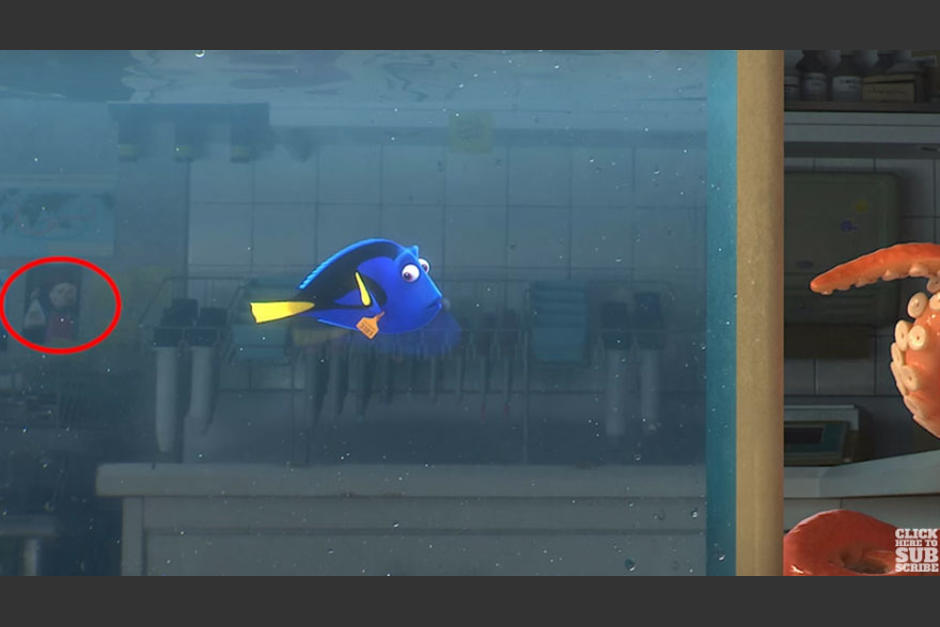 Darla, temida por los peces del dentista, aparece en el acuario de "Buscando a Dory ". (Foto: Captura YouTube) 