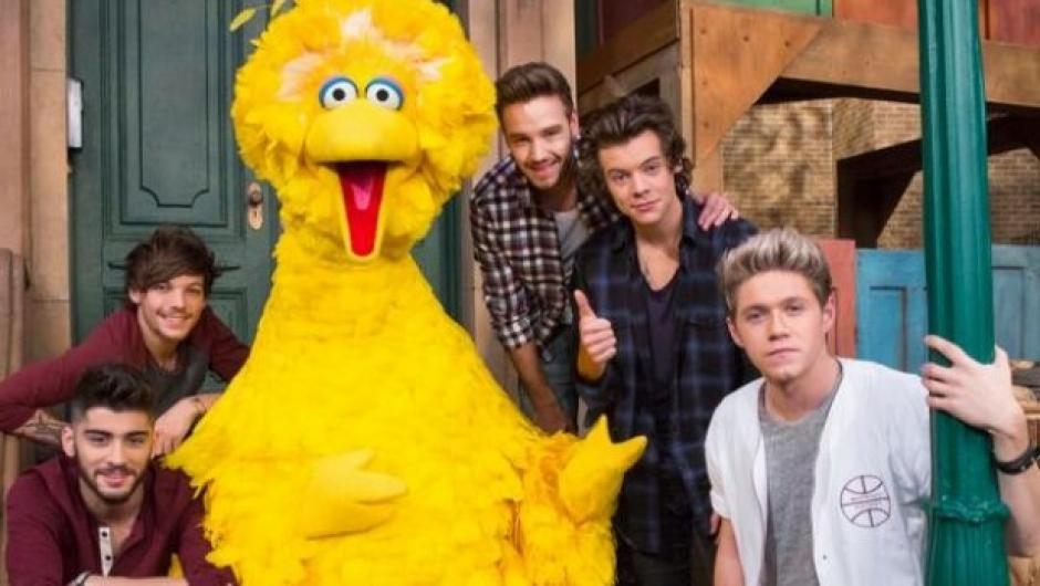 Los integrantes del grupo brit&aacute;nico One Direction fueron invitados especiales del programa Plaza Sesamo, que acostumbra a incluir en sus segmentos estrellas de la far&aacute;ndula. &nbsp;
