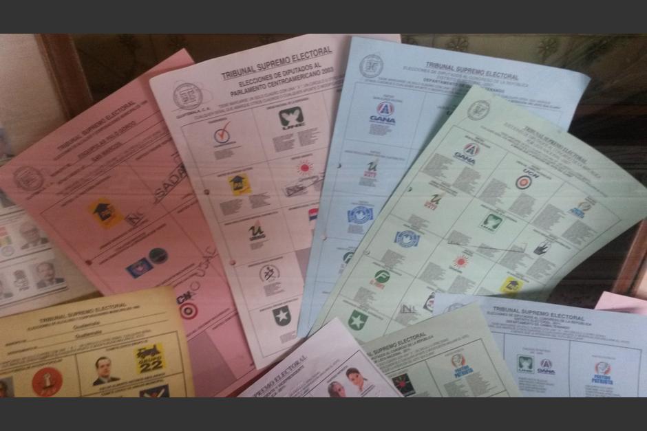 Las papeletas electorales de 2015 tendr&aacute;n los mismos colores que hace cuatro a&ntilde;os. (Foto: Soy502)