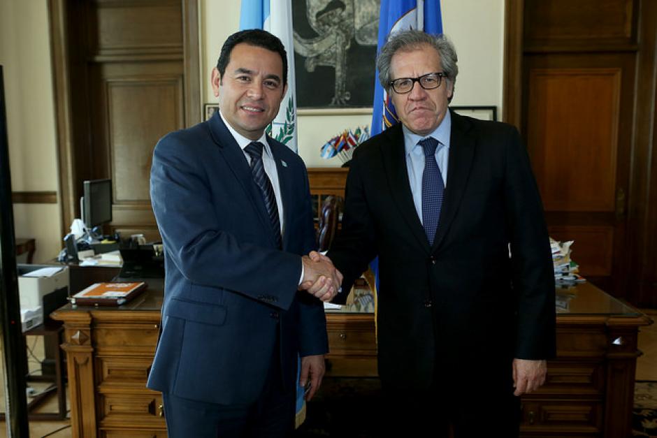 La petici&oacute;n fue planteada por el Presidente al Secregario General de la OEA, Luis Almagro. (Foto: Minex)