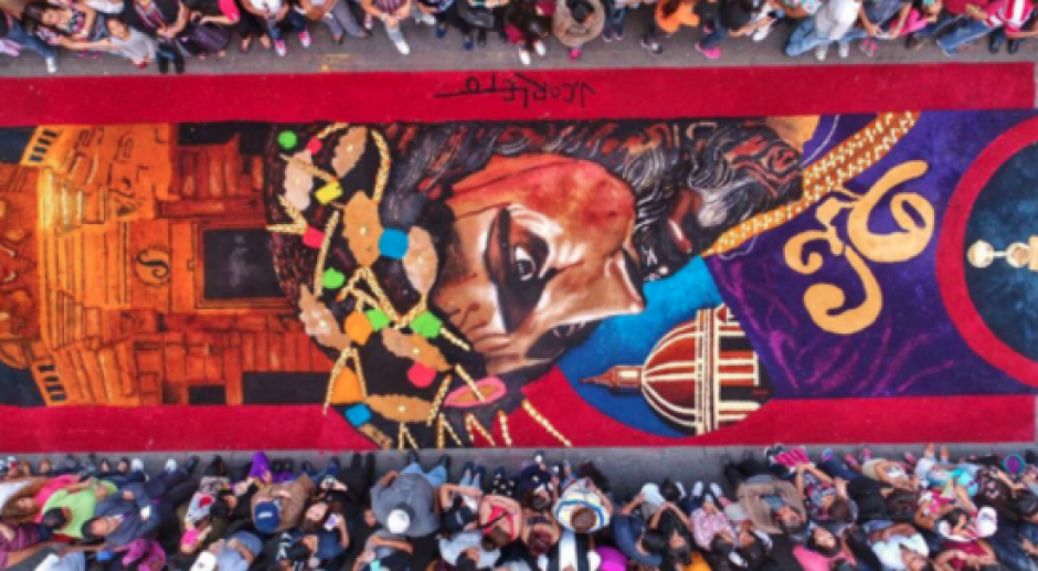 Fervor y arte unido en la Semana Mayor. (Foto: Facebook Colectivo Chucho Callejero) 