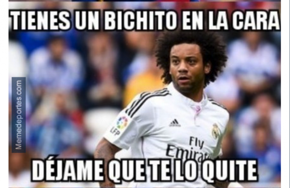 Las redes sociales reaccionaron al golpe de Mercelo a Messi. (Foto: MemeDeportes) 