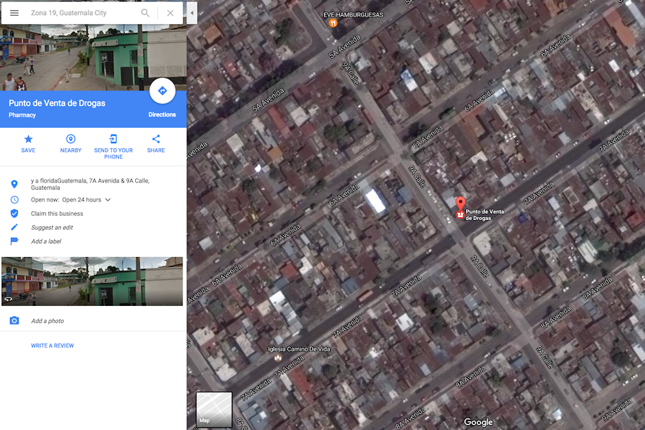 Esta es la ubicaci&oacute;n en Google Maps. (Foto: Captura de Pantalla/Google Maps)