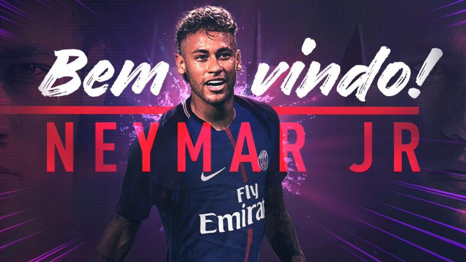 Neymar ya posa con la camiseta del PSG. (Foto: PSG)